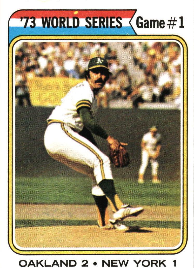 1974 Topps World Series Game 1 #472 card
