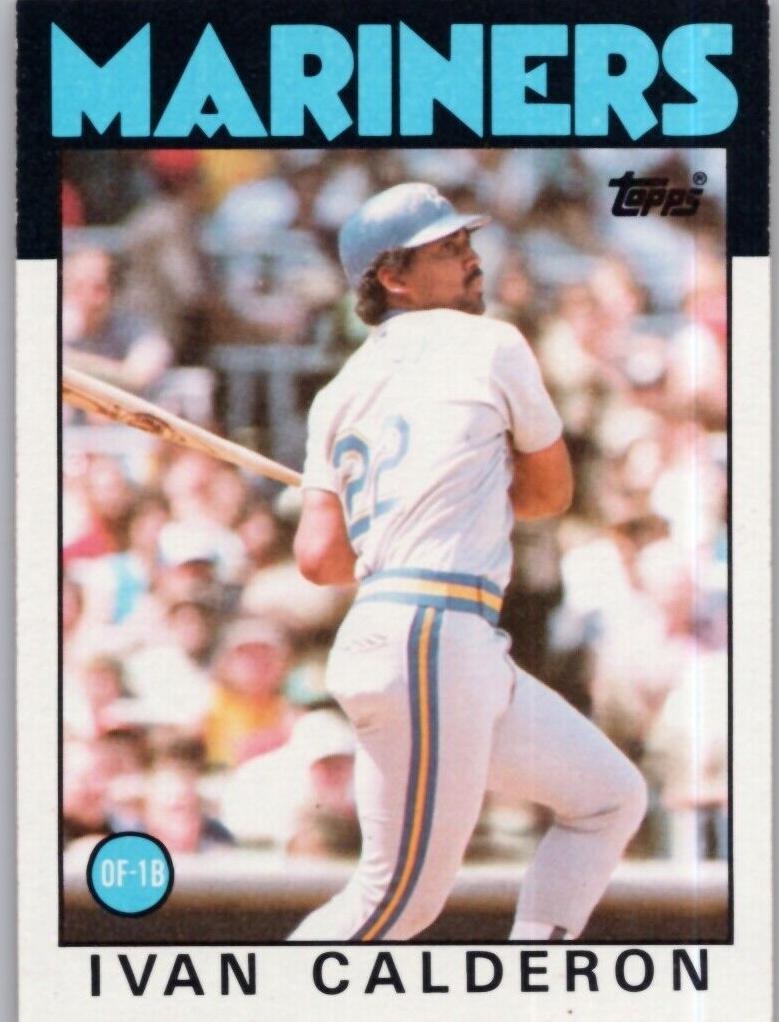 1986 Topps Ivan Calderon #382 card