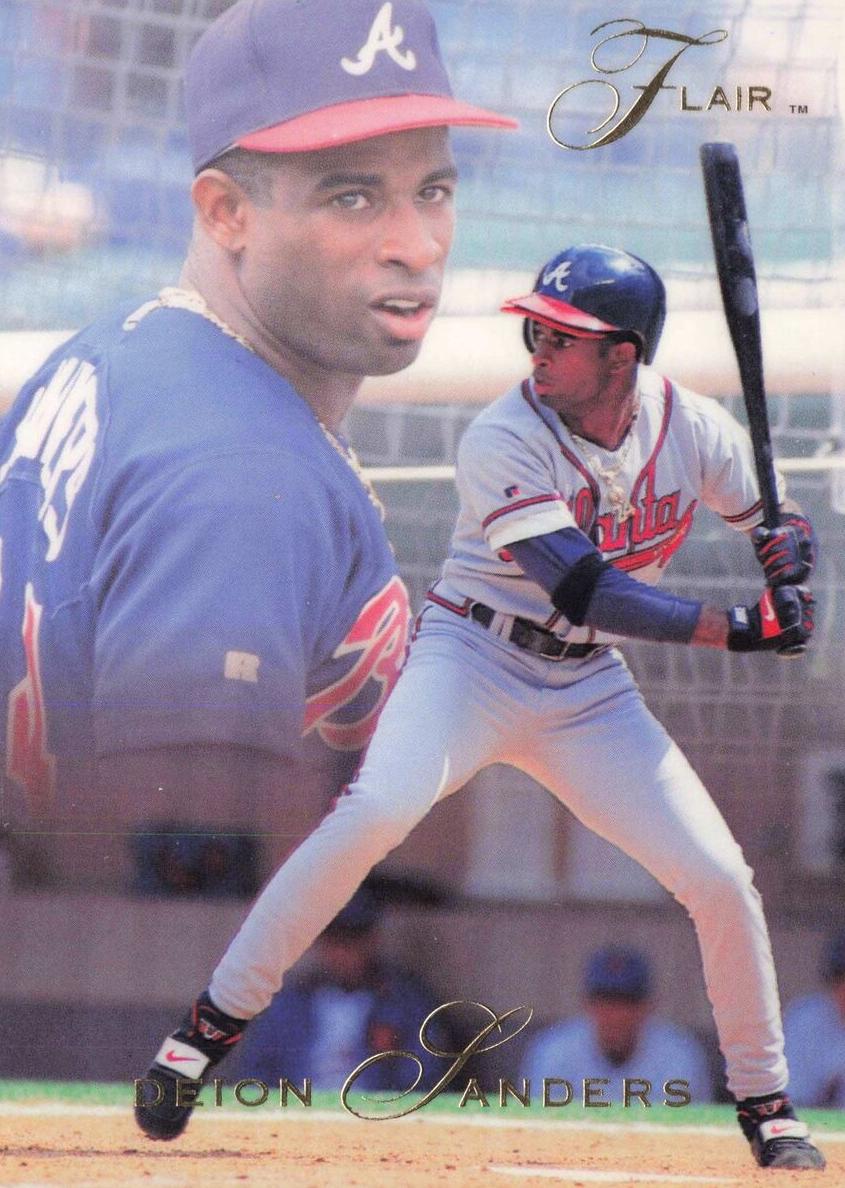 1993 Flair Deion Sanders #10 card