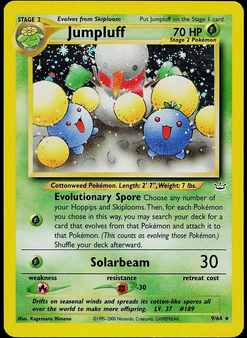 Jumpluff Holo 2001 Pokemon Neo Revelation