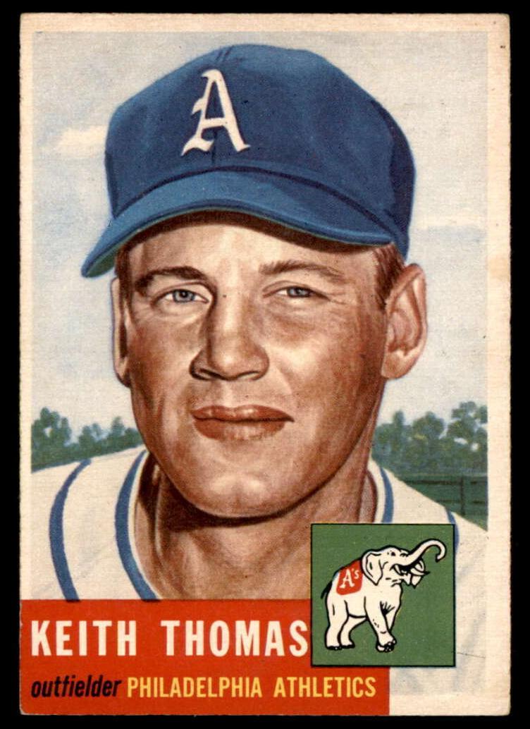 1953 Topps Keith Thomas #129 card