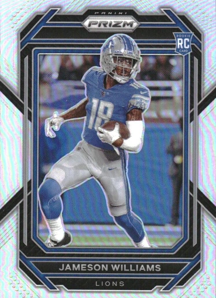 2022 Panini Prizm Jameson Williams [Red White Blue] #311 card