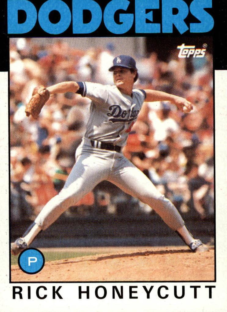 1986 Topps Rick Honeycutt #439 card