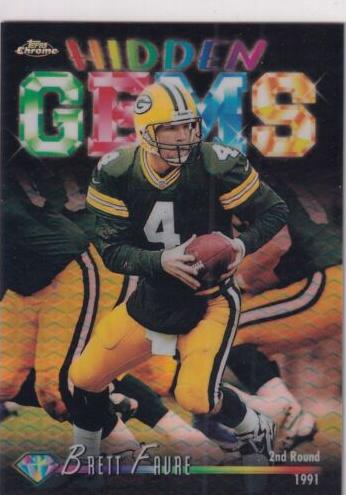 1998 Topps Chrome Hidden Gems Brett Favre #HG6 card