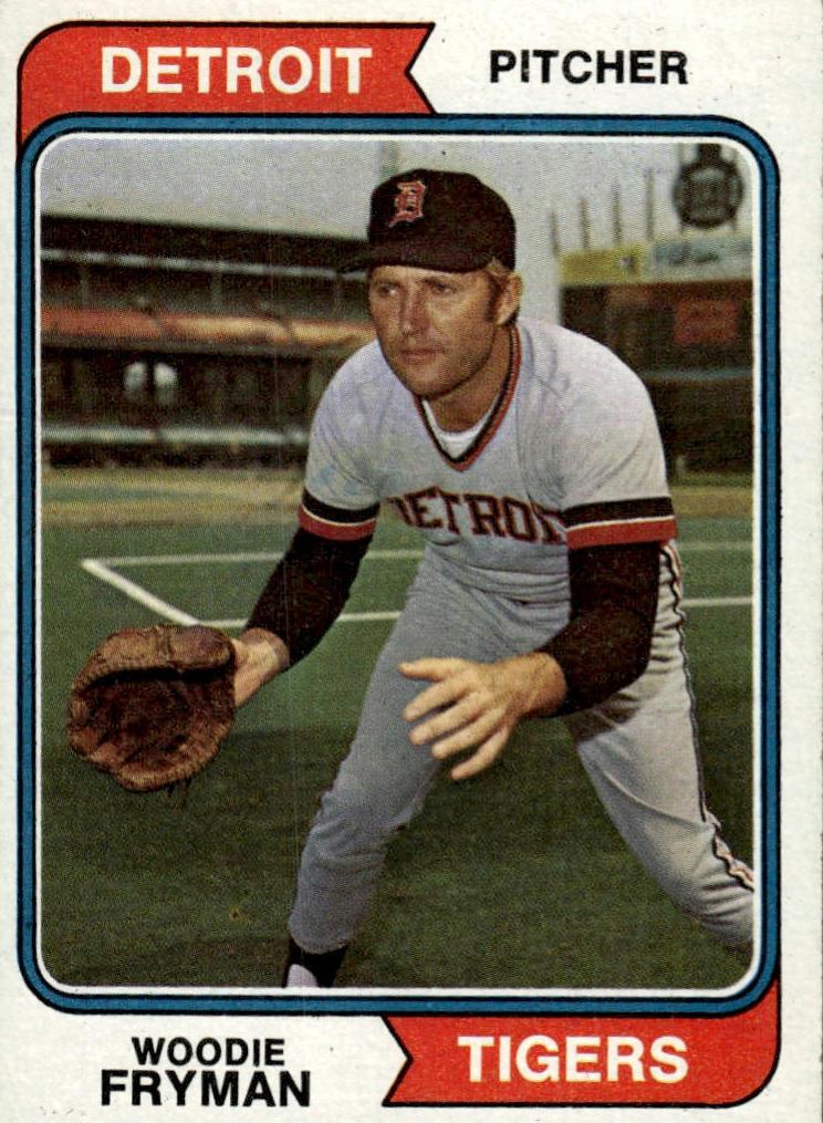 1974 Topps Woodie Fryman #555 card