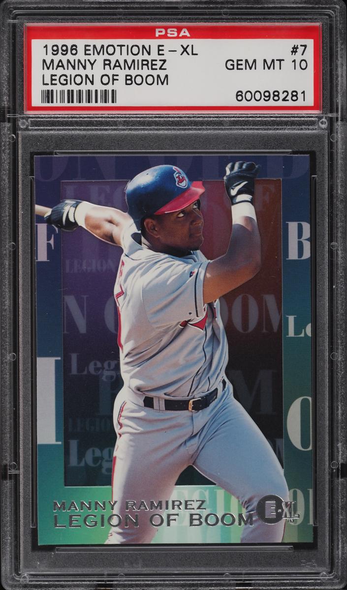 1996 Emotion XL Baseball Manny Ramirez #7 PSA 9