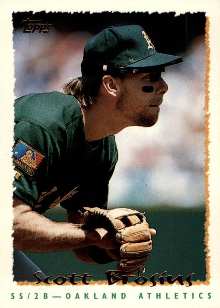 1995 Topps Scott Brosius #102 card