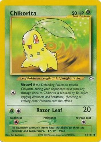 Chikorita 2000 Pokemon Neo Genesis