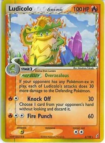 Ludicolo Holo 2006 Pokemon EX Crystal Guardians