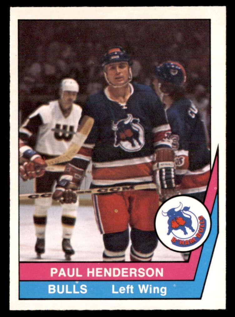 1977 O-Pee-Chee WHA Paul Henderson #31 card