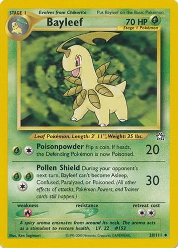 Bayleef 2000 Pokemon Neo Genesis
