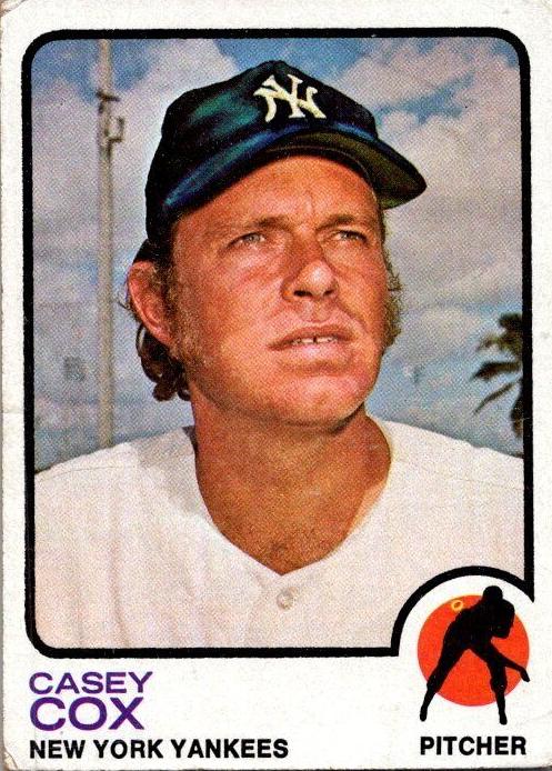 1973 Topps Casey Cox #419 card