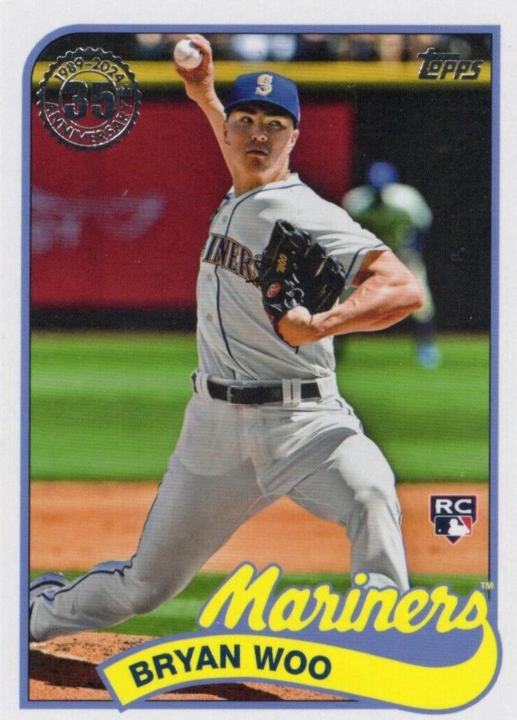2024 Topps Bryan Woo [Red] #89B-40 card