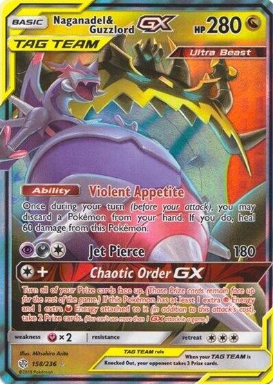 Naganadel & Guzzlord Tag Team GX 2019 Pokemon Sun & Moon Cosmic Eclipse