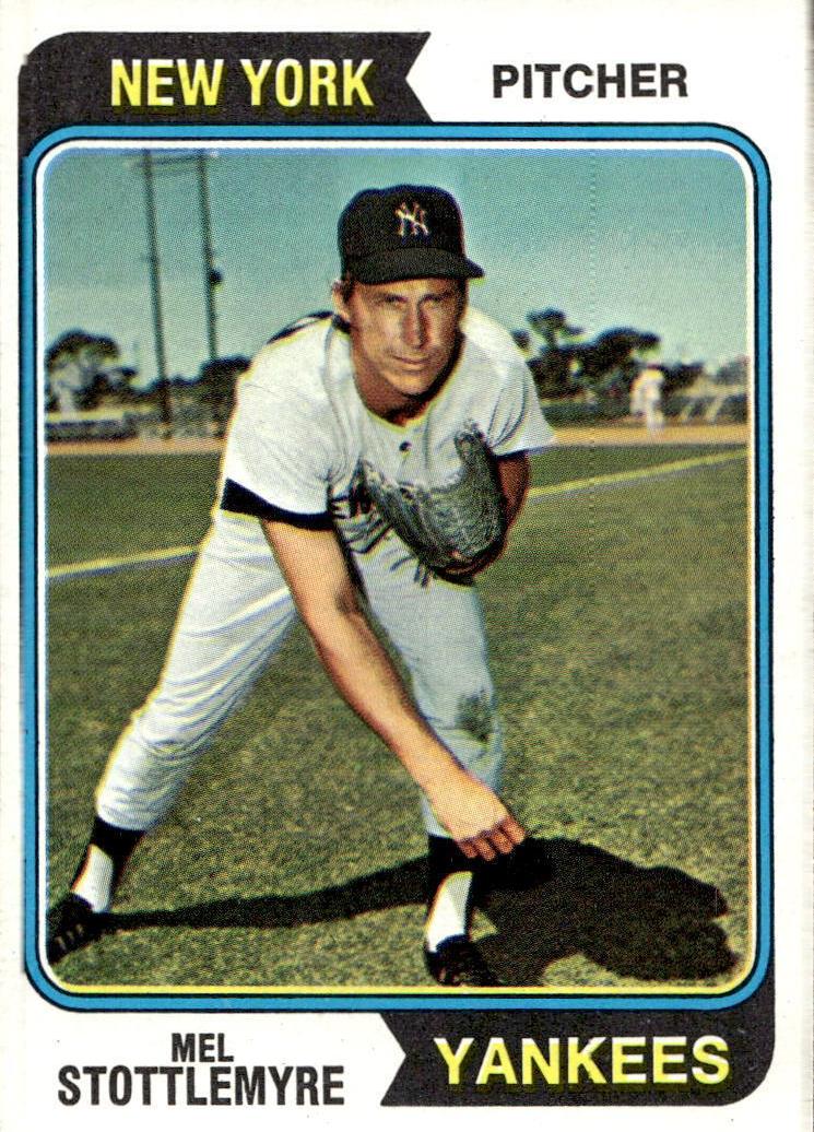 1974 Topps Mel Stottlemyre #44 card
