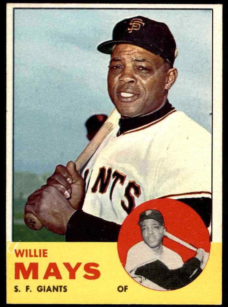 1963 Topps #300 Willie Mays front
