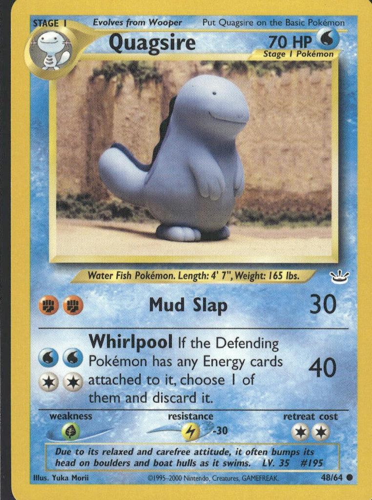 Quagsire 2001 Pokemon Neo Revelation