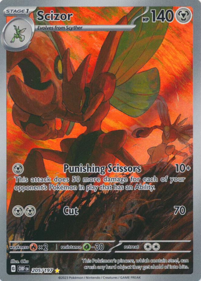 Scizor 2023 Pokemon Scarlet & Violet Obsidian Flames