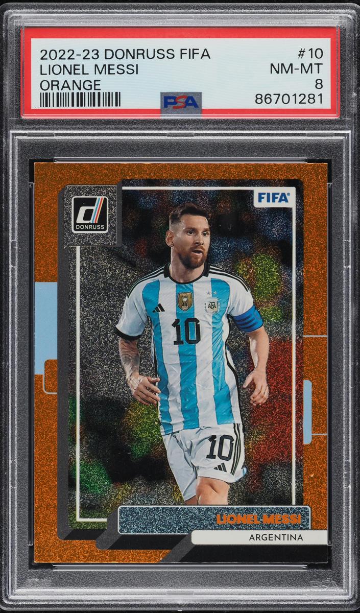 2022 Panini Donruss Lionel Messi [Orange] #10 card