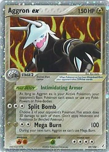 Aggron EX Holo 2006 Pokemon EX Crystal Guardians