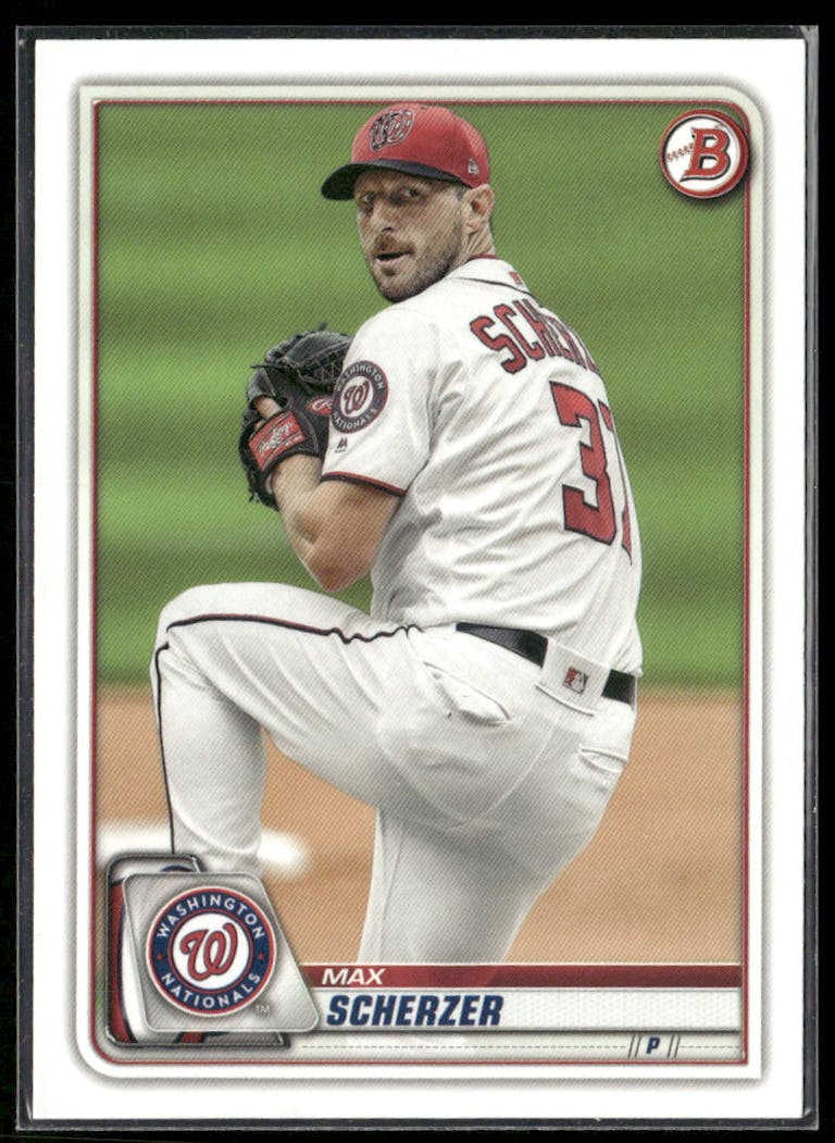 2020 Bowman Baseball Max Scherzer #53 SGC 9.5