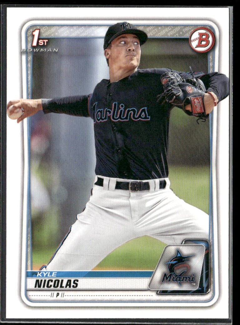 2020 Bowman Draft Baseball Kyle Nicolas #BD-64