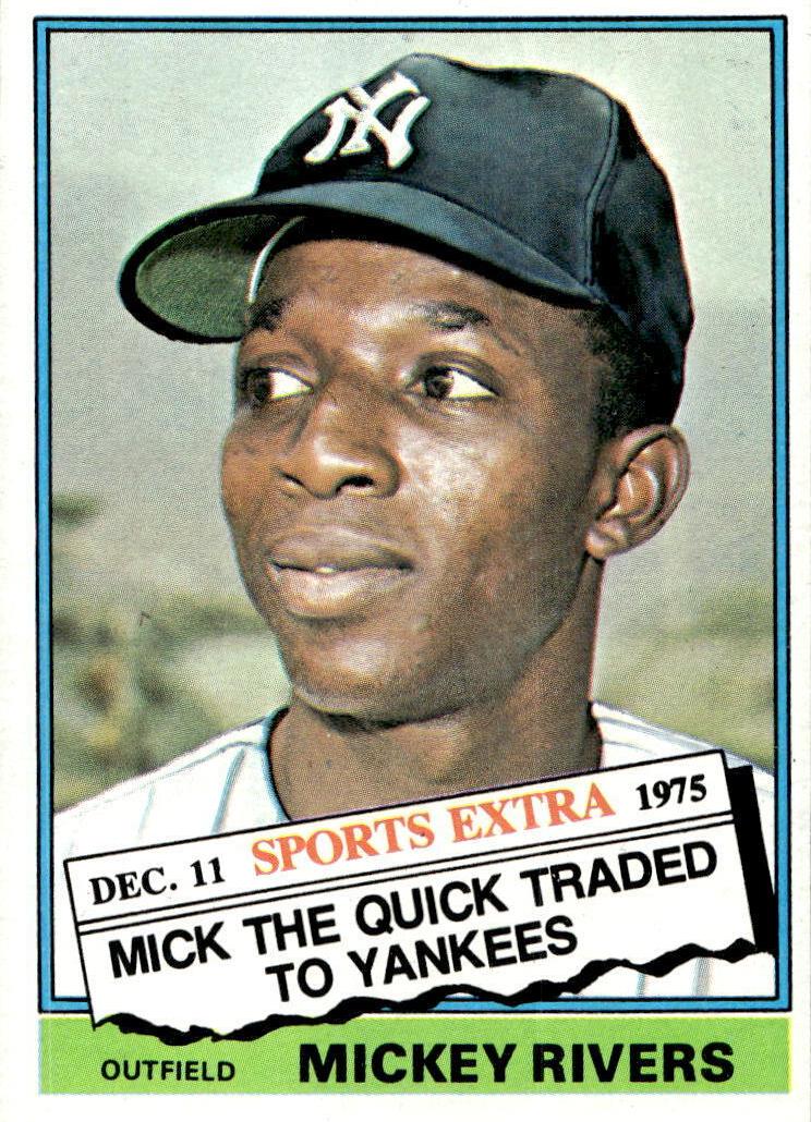 1976 Mickey Rivers #85T
