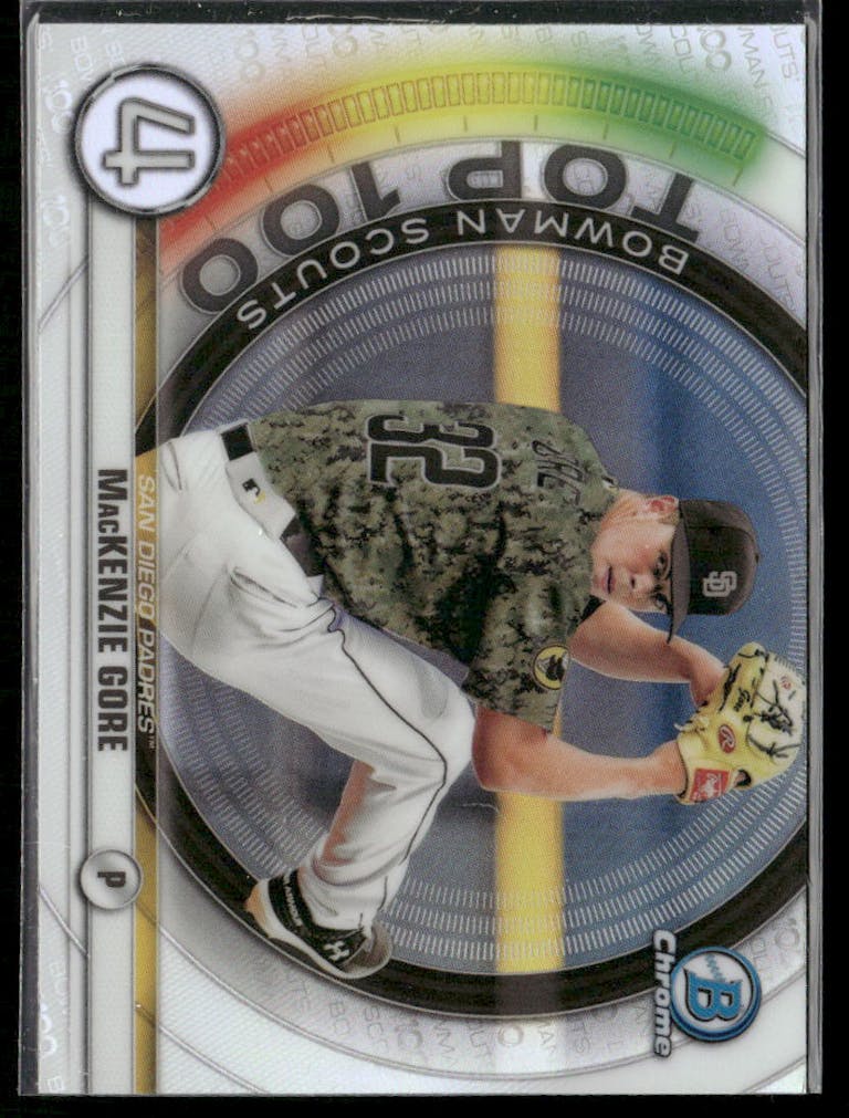 2020 Bowman Baseball MacKenzie Gore #BTP-4