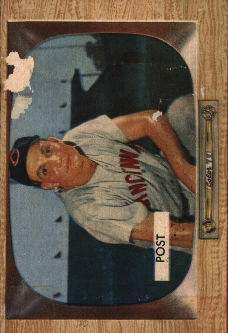 1955 Bowman Wally Post #32 card