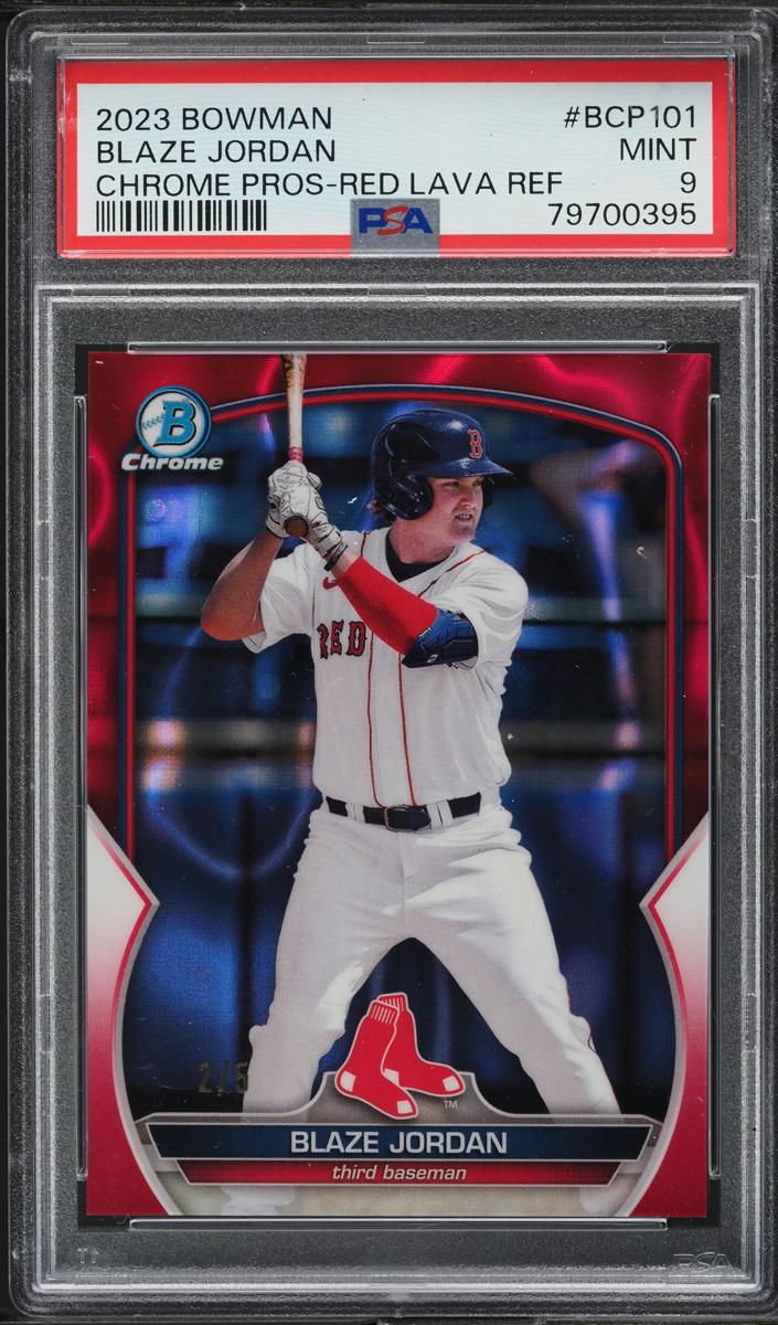 2023 Bowman Chrome Prospects Baseball Red Lava Blaze Jordan #BCP-101