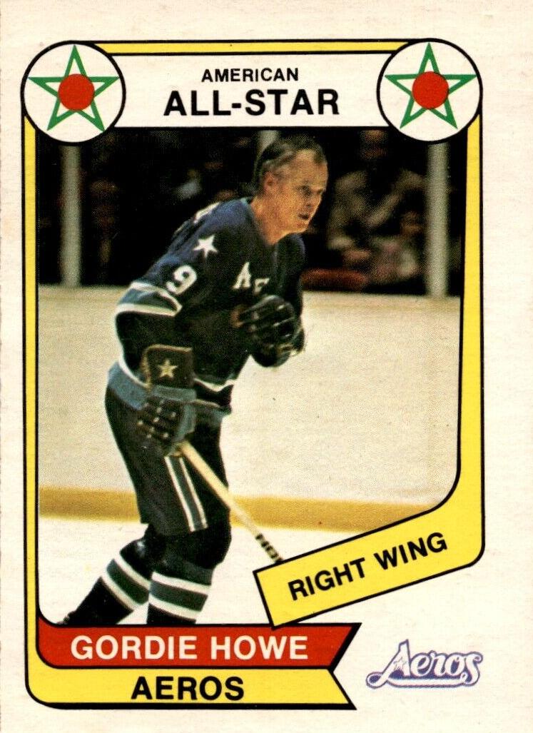 1976 O-Pee-Chee WHA Gordie Howe #72 card