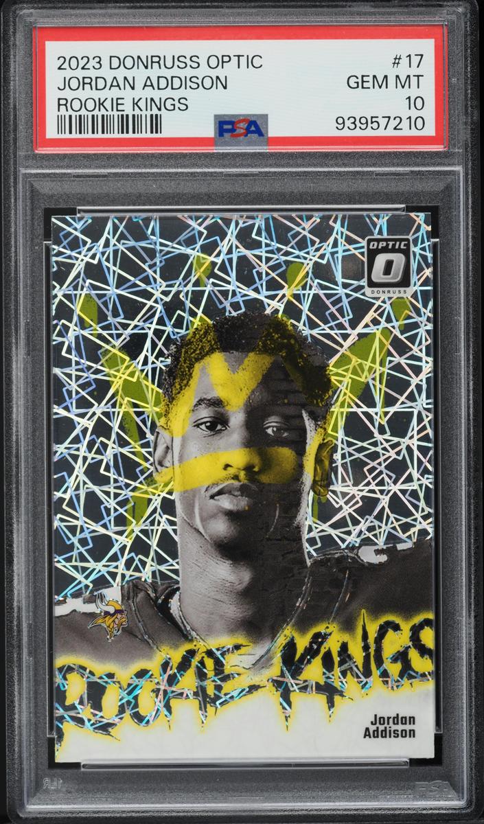 Jordan Addison 2023 Donruss Optic Rookie Kings Football