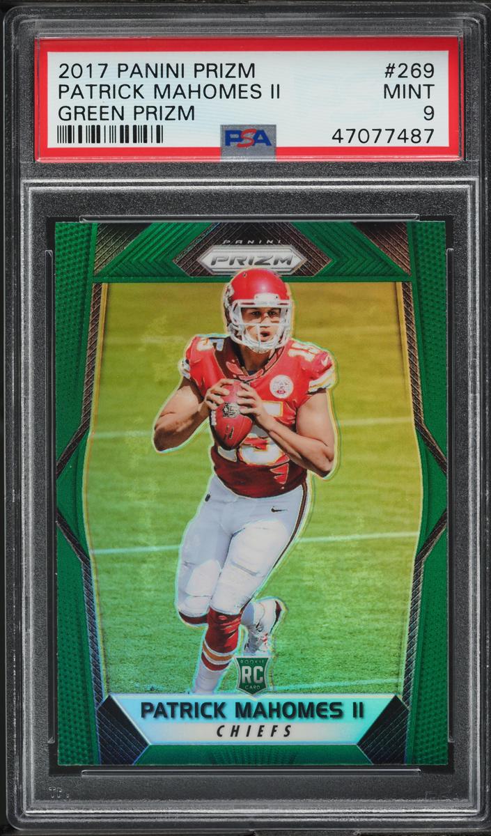 Patrick Mahomes II 2017 Panini Prizm Football Green