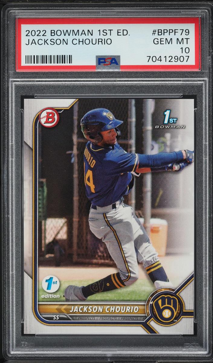Jackson Chourio - 2022 Bowman 1st Edition Baseball