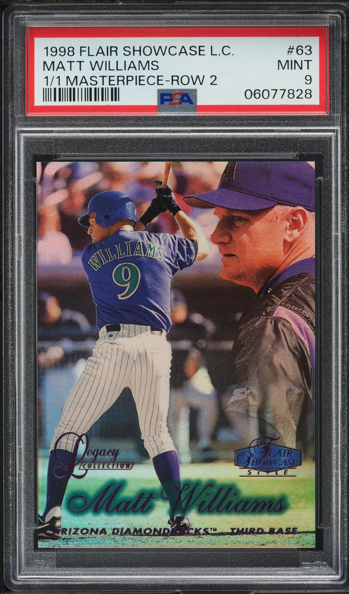 1998 Flair Showcase Baseball Row 2 Matt Williams #63 PSA 9
