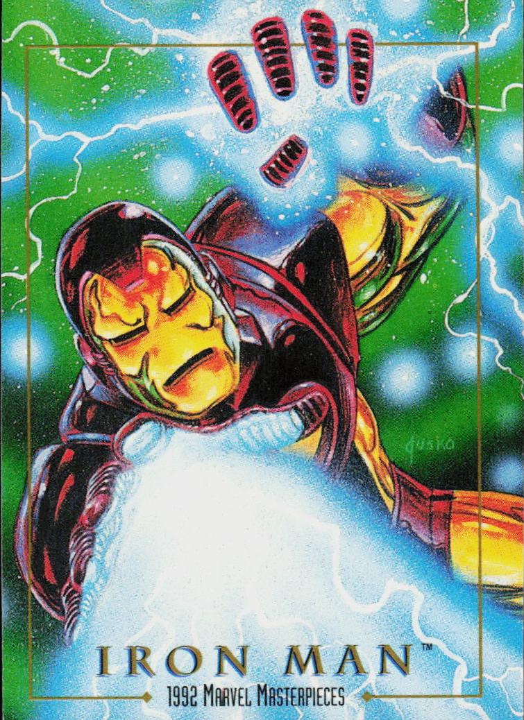 1992 Marvel Marvel Masterpieces #38 Ironman front