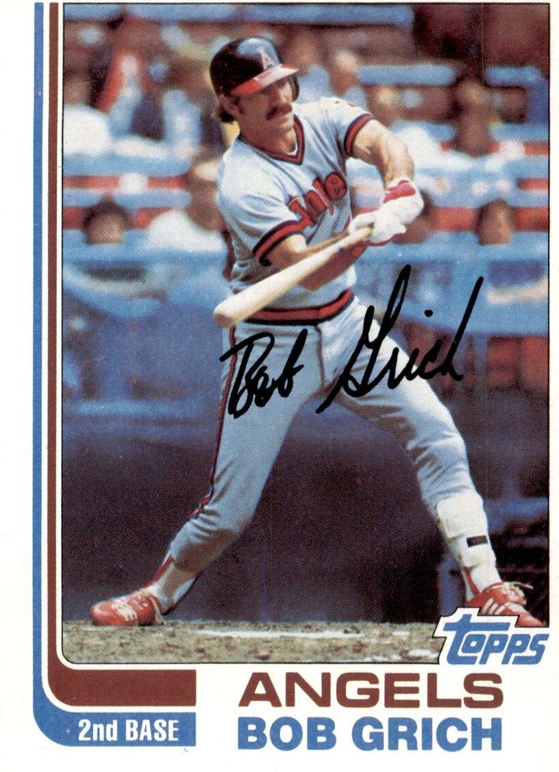 1982 Topps Bob Grich #284 card