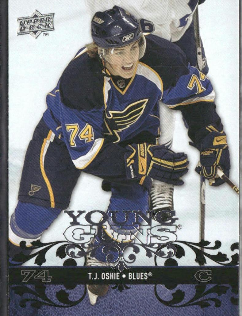 2008 Upper Deck T.J. Oshie #218 card