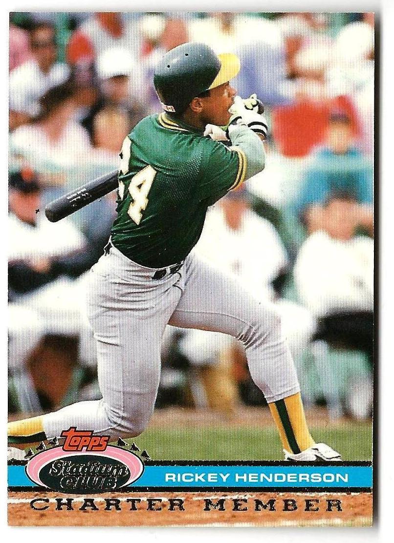 1991 Rickey Henderson #NNO