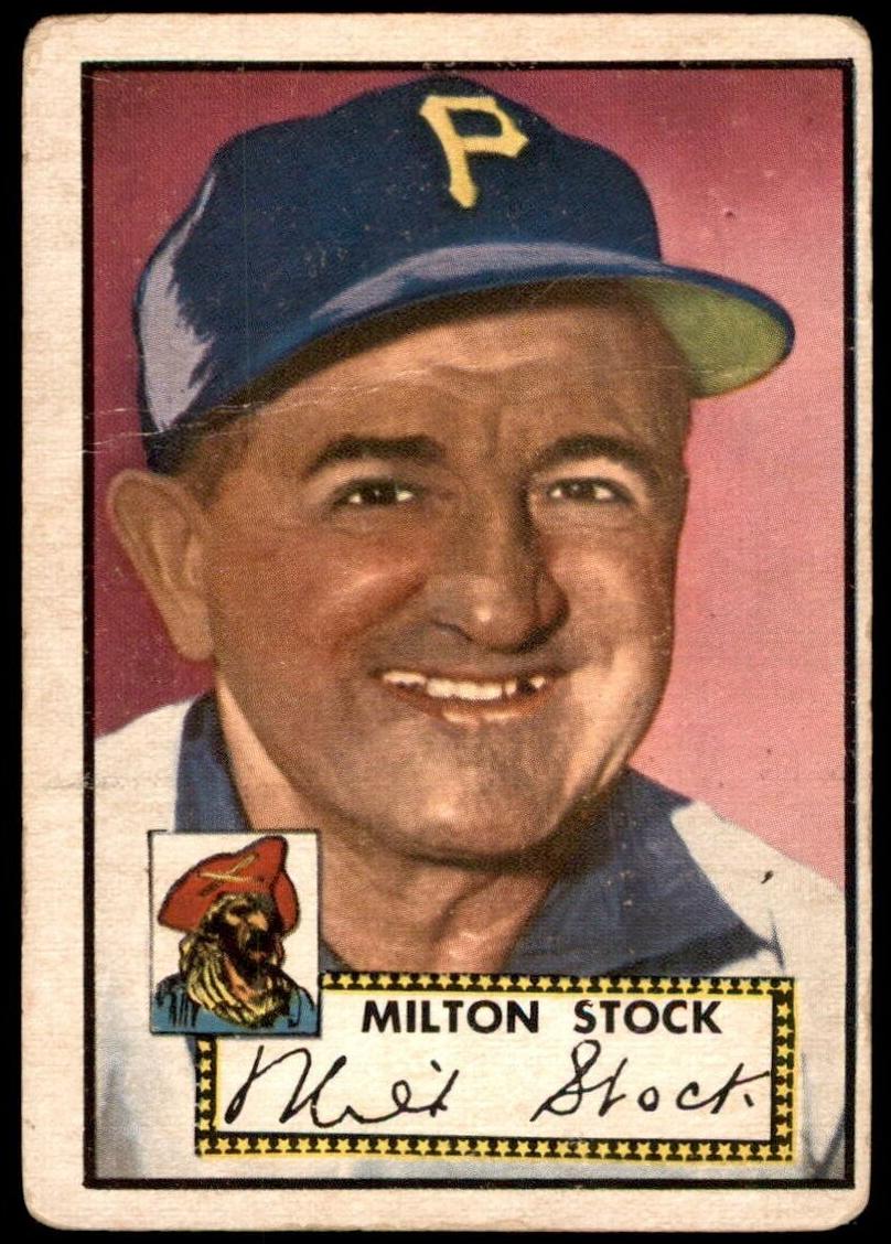 1952 Topps Milton Stock #381 card