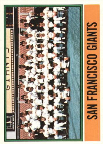 1976 Giants Team #443