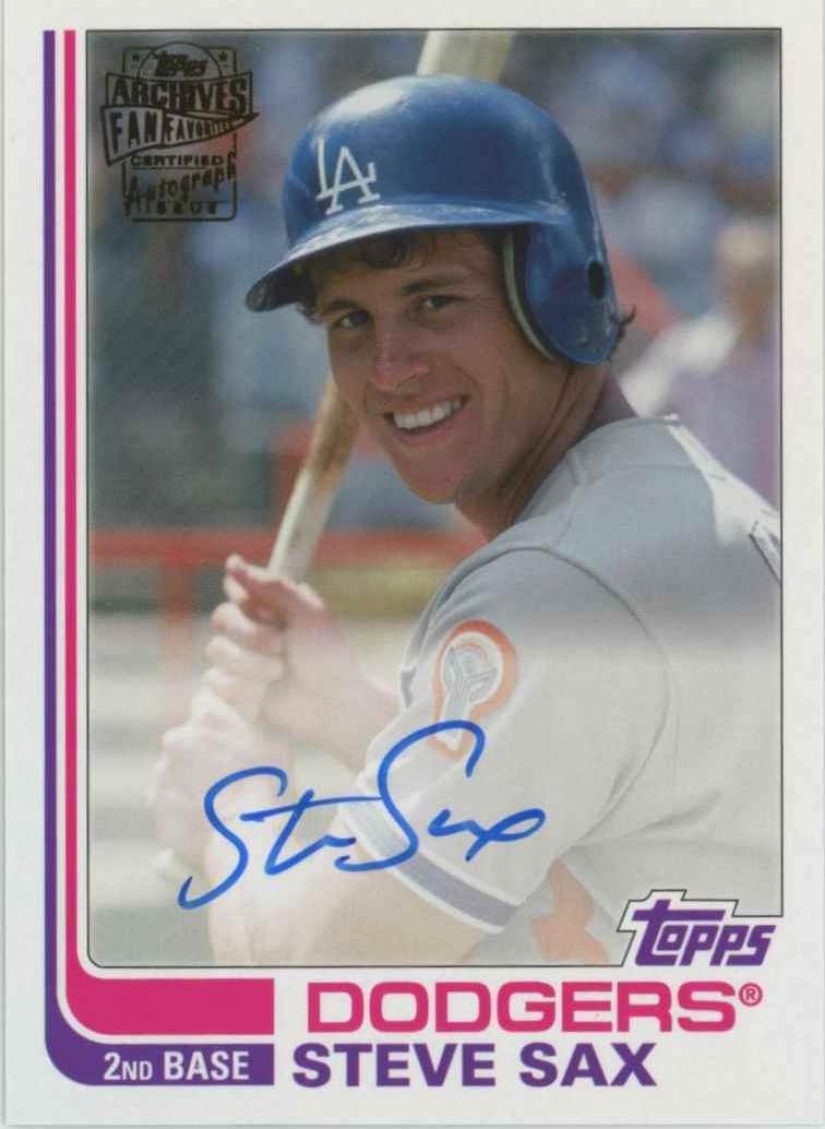 2019 Steve Sax #FFA-SSA