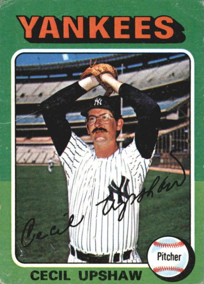 1975 Topps Cecil Upshaw #92 card