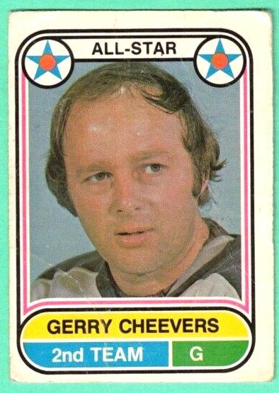 1975 O-Pee-Chee WHA Gerry Cheevers #67 card