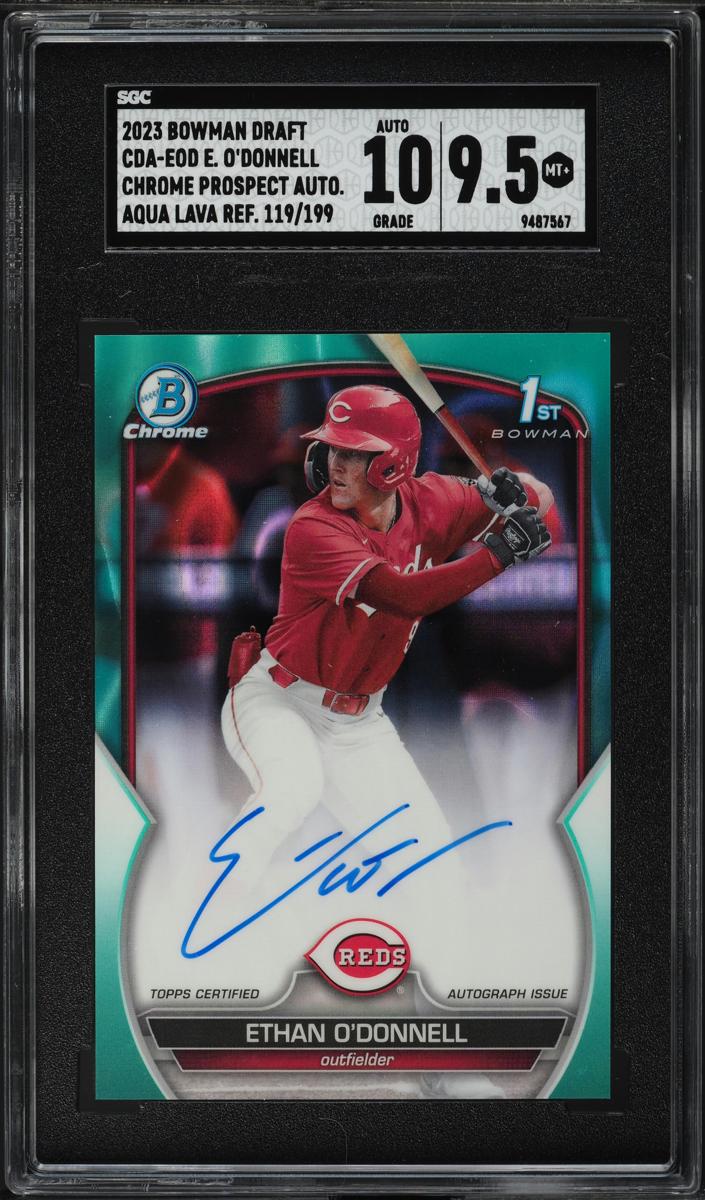 2023 Bowman Draft Chrome Baseball Aqua Lava Ethan O'Donnell #CDA-EOD