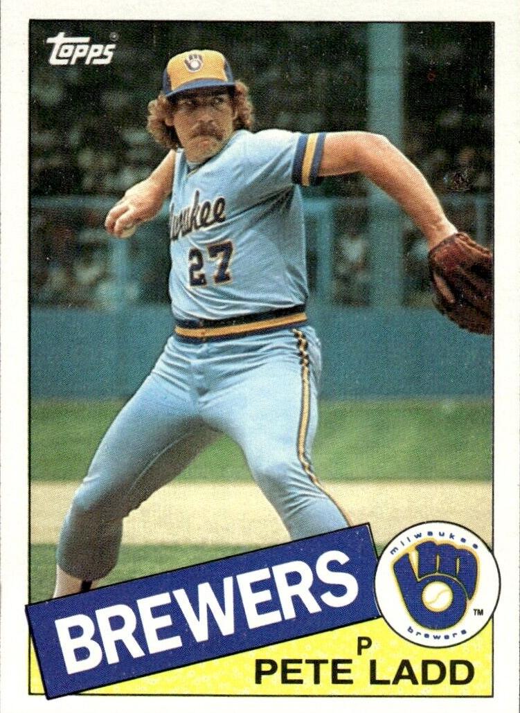 1985 Topps Pete Ladd #471 card