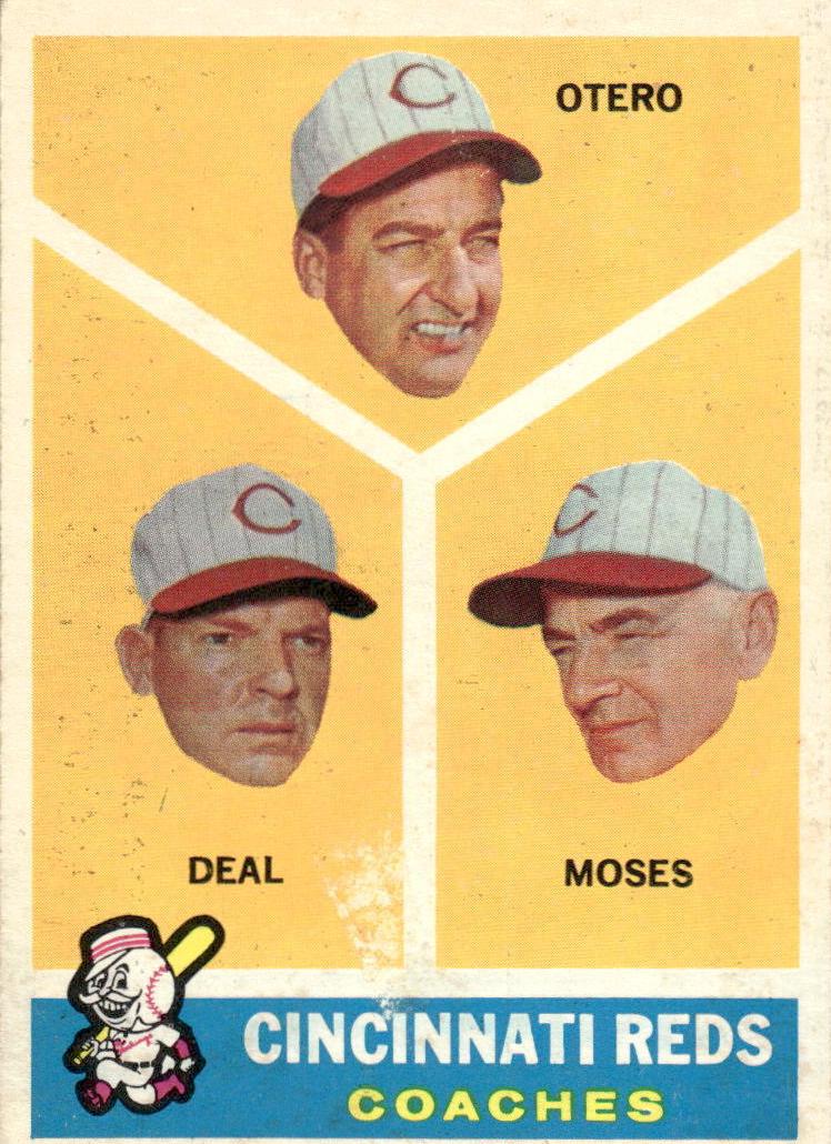 1960 DEAL/MOSES/OTERO CINCINNATI REDS COACHES #459