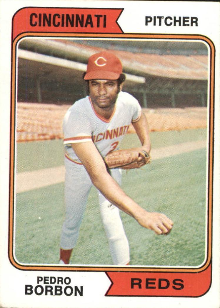 1974 Topps Pedro Borbon #410 card