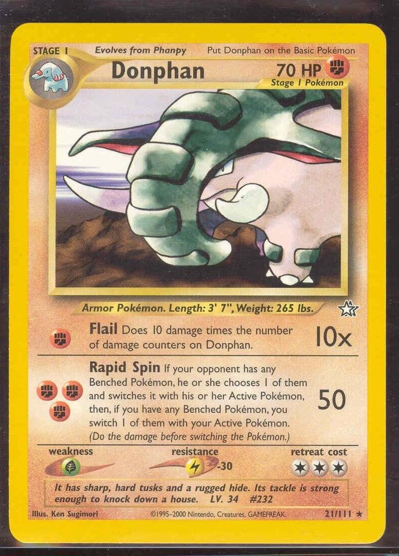 Donphan 2000 Pokemon Neo Genesis