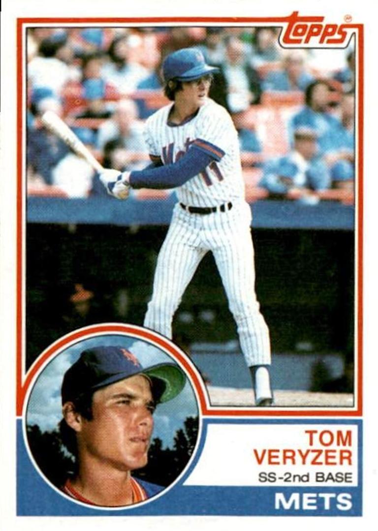 1983 Topps Tom Veryzer #496 card
